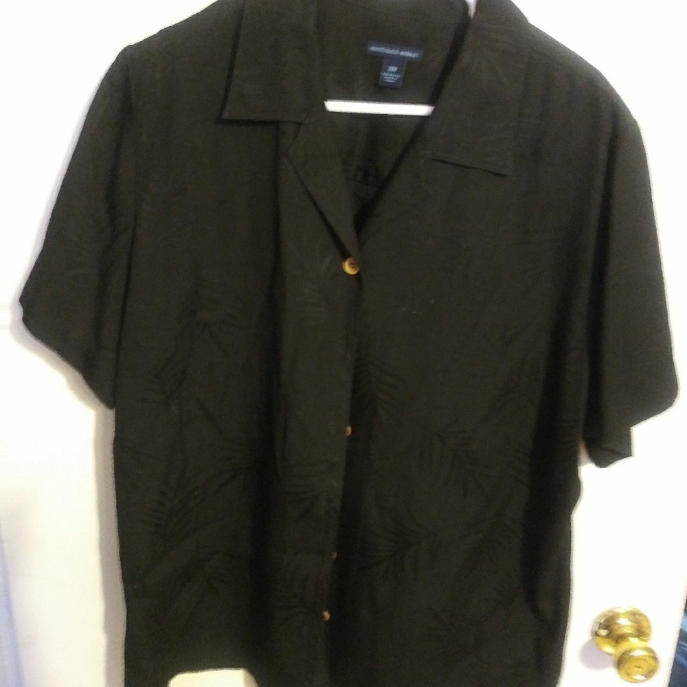 Black button down shirt